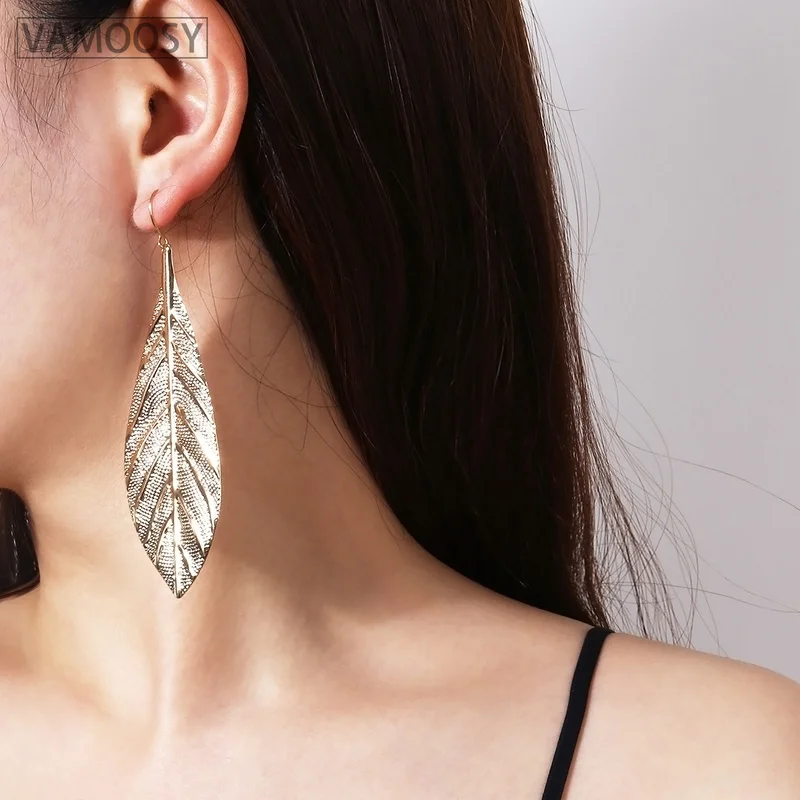 Leaf Big Earrings for Women Gold Silver Color Statement Earrings 2018 Large Vintage Gypsy Drop Earring Fashion Jewelry Wholesale
Leaf Big Earrings for Women Gold Silver Color Statement Earrings 2018 Large Vintage Gypsy Drop Earring Fashion Jewelry Wholesale