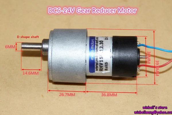 Original Japan micro motors RHV158.12.30 24V 430RPM geared motor toy robot/car DC gear motor ~
Original Japan micro motors RHV158.12.30 24V 430RPM geared motor toy robot/car DC gear motor ~