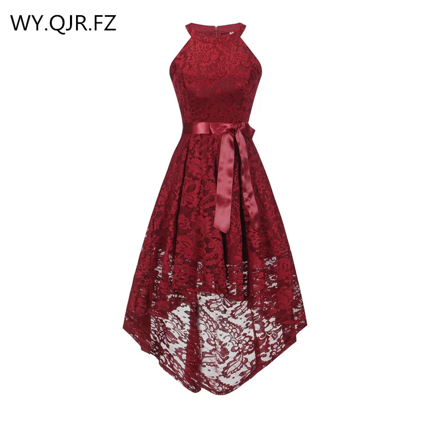OML526J#Front short long back wine red halter Bow Bridesmaid Dresses wedding party dress prom gown wholesale fashion clothing
OML526J#Front short long back wine red halter Bow Bridesmaid Dresses wedding party dress prom gown wholesale fashion clothing