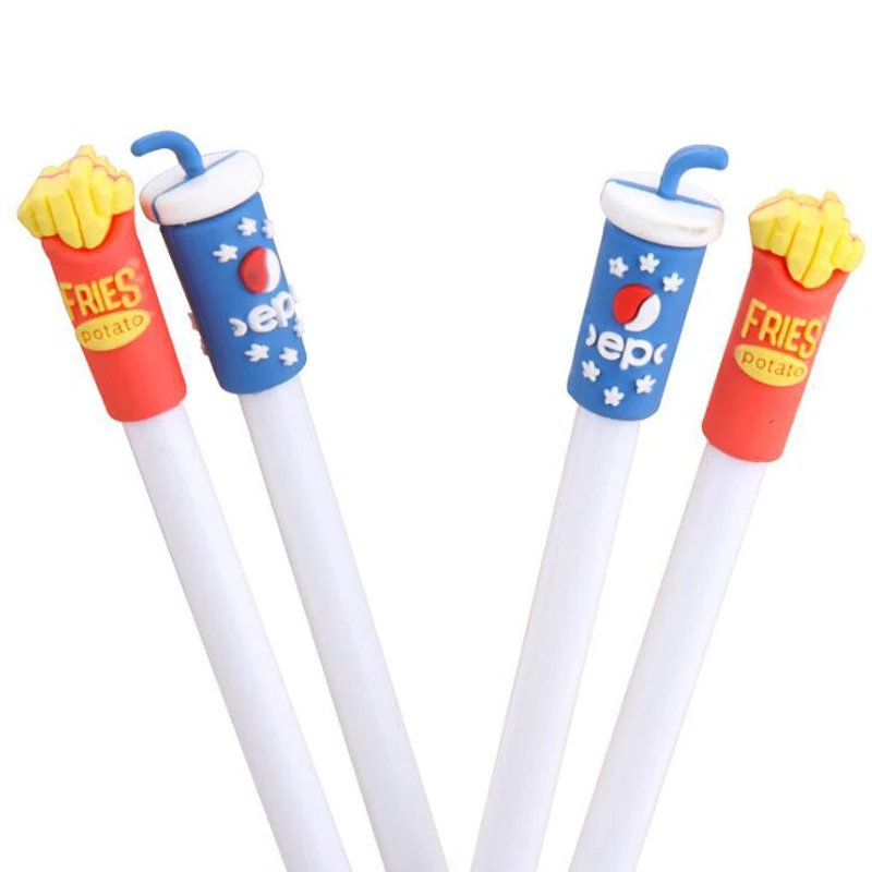 Kawaii novel Snack Cola and French Fries 0.5 mm Gel pen Student exam pen writing supplies Office School Gel-Ink Pen Child gift
Kawaii novel Snack Cola and French Fries 0.5 mm Gel pen Student exam pen writing supplies Office School Gel-Ink Pen Child gift