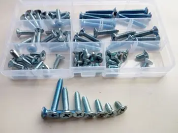 108pcs M4 M5 Phillips Countersunk Triangle Thread Screw Self tapping Locking Bolt High Quality
108pcs M4 M5 Phillips Countersunk Triangle Thread Screw Self tapping Locking Bolt High Quality