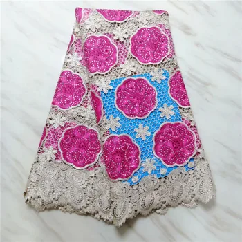 Latest african laces 2019 african cord lace fabric with stones high quality 5yard nigerian lace fabrics for dress! wholesale!
Latest african laces 2019 african cord lace fabric with stones high quality 5yard nigerian lace fabrics for dress! wholesale!