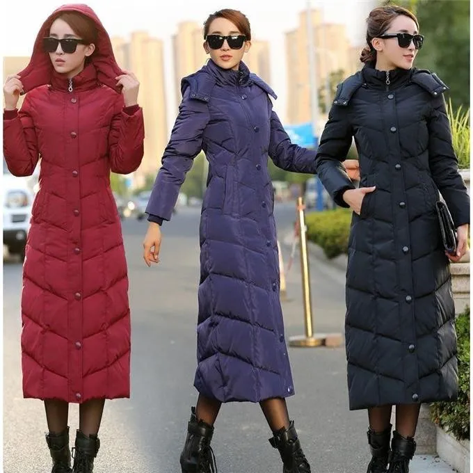 Free Shipping New Autumn Winter Down Jacket Women Over Knee Length Thickness Down Jacket Woman Plus Duck Women Long Coats
Free Shipping New Autumn Winter Down Jacket Women Over Knee Length Thickness Down Jacket Woman Plus Duck Women Long Coats