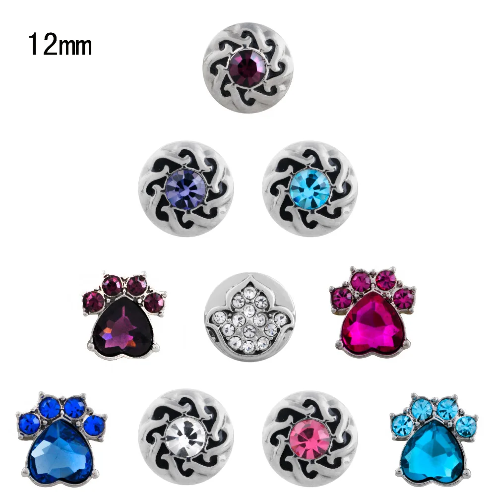 Christmas Snap Jewelry Paw Rhinestone Mini Metal Snap Buttons fit 12mm Snap Bracelet Bangle Necklaces Valentine's Day Gift
Christmas Snap Jewelry Paw Rhinestone Mini Metal Snap Buttons fit 12mm Snap Bracelet Bangle Necklaces Valentine's Day Gift