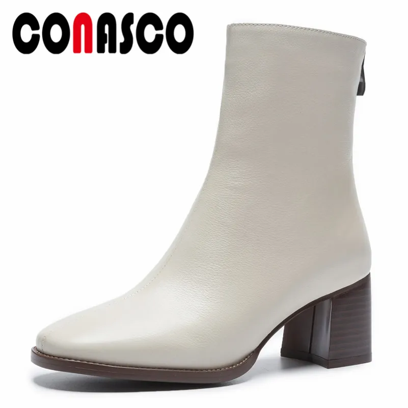CONASCO Fashion Brand Women Ankle Boots Autumn Winter Zipper Martin Shoes Genuine Leather Knight Boots Female Office Pumps
CONASCO Fashion Brand Women Ankle Boots Autumn Winter Zipper Martin Shoes Genuine Leather Knight Boots Female Office Pumps