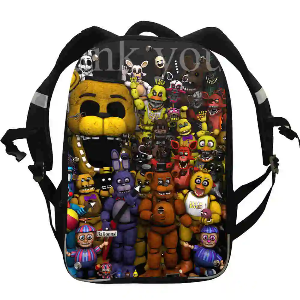 Рюкзак FNAF в стиле аниме с изображением динозавра дракона Фредди для мальчиков и