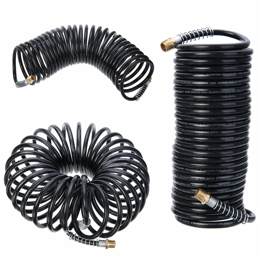Mayitr 7mm Air Compressor Recoil Hose Polyurethane Pneumatic Duct Air Hose 25FT 1/4"NPT Line Spring Tube Coil Tools
Mayitr 7mm Air Compressor Recoil Hose Polyurethane Pneumatic Duct Air Hose 25FT 1/4"NPT Line Spring Tube Coil Tools