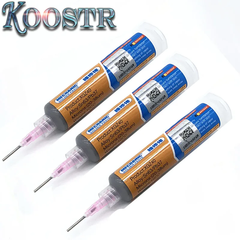 Newest 3Set/Lot 10CC MECHANIC Solder Paste Flux XG-Z40 with 3PCS Free Needle Heads, Free Shipping
Newest 3Set/Lot 10CC MECHANIC Solder Paste Flux XG-Z40 with 3PCS Free Needle Heads, Free Shipping