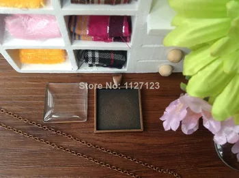 30 Sets,25mm Antique Copper Photo Pendant DIY Kits, Square, Cabochon Setting Metal Trays, Glass Cabochons, Metal Necklace Chains
30 Sets,25mm Antique Copper Photo Pendant DIY Kits, Square, Cabochon Setting Metal Trays, Glass Cabochons, Metal Necklace Chains