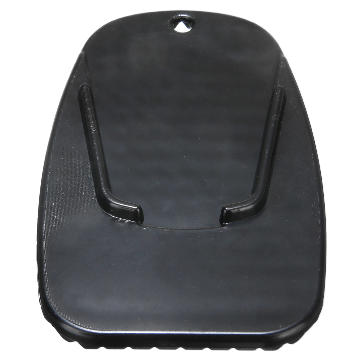 Mayitr Black Motorcycle Plastic Kickstand Side Kick Stand Pad Plate Base Universal For Yamaha Honda Motorbike Parking