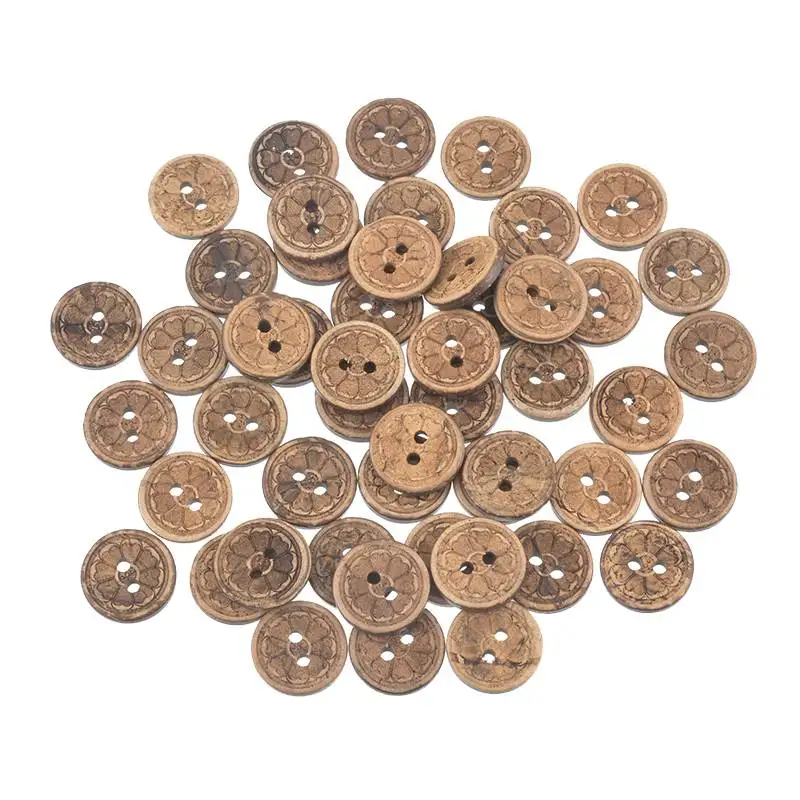 Hoomall Brand 50PCs Handmade Coconut Shell Buttons Flower Scrapbooking 2 Holes Natural Color Sewing Buttons Sewing Accessories
Hoomall Brand 50PCs Handmade Coconut Shell Buttons Flower Scrapbooking 2 Holes Natural Color Sewing Buttons Sewing Accessories