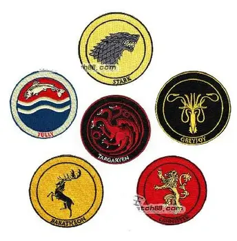 GAME OF THRONES PATCH GREYIOY LANNISTER TARGARYEN TULLY BARATHEON STARK Embroidered PATCH wholesale dropship
GAME OF THRONES PATCH GREYIOY LANNISTER TARGARYEN TULLY BARATHEON STARK Embroidered PATCH wholesale dropship