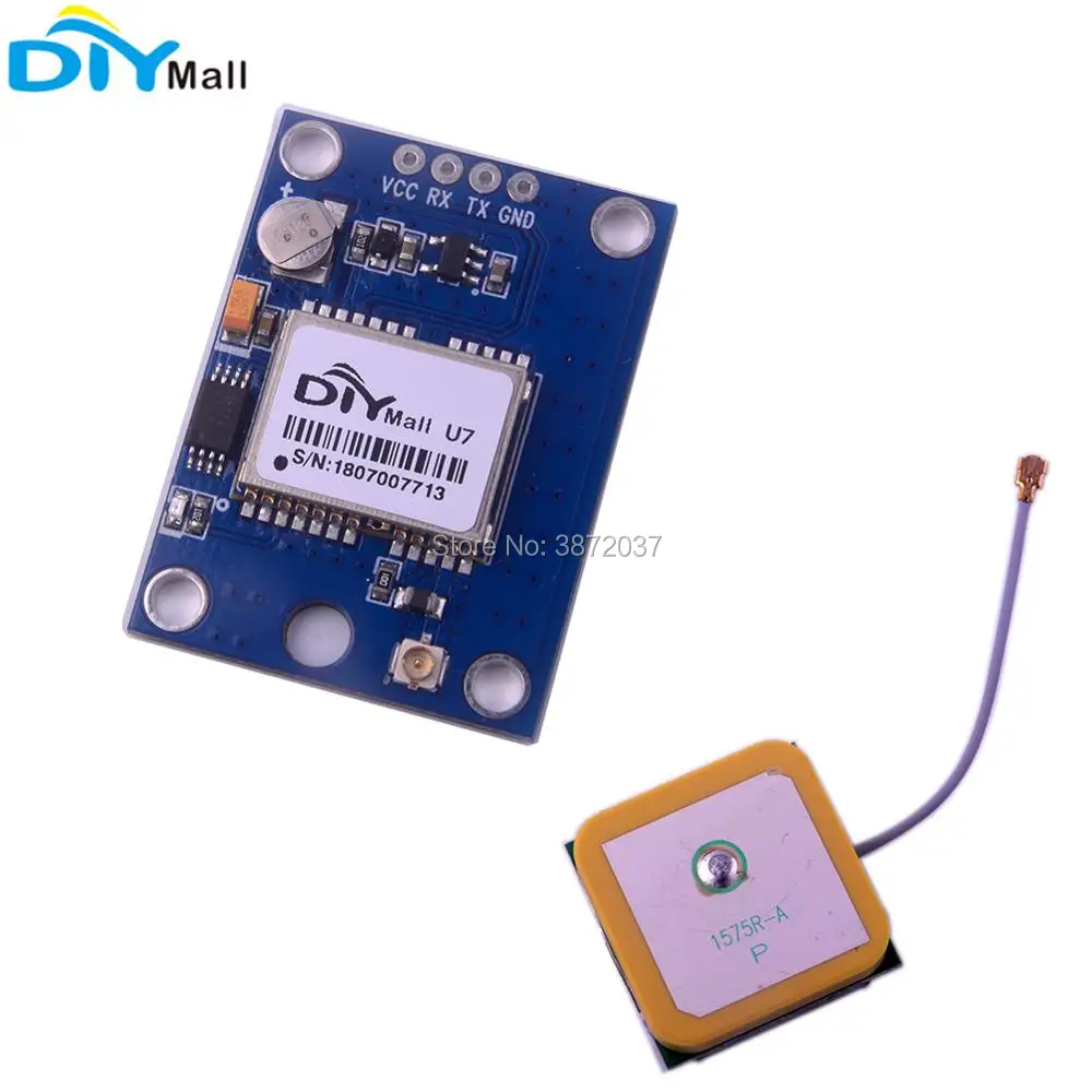 DIYmall GPS Module with Flash GPS Active Ceramic Antenna for Arduino Raspberry Pi
DIYmall GPS Module with Flash GPS Active Ceramic Antenna for Arduino Raspberry Pi