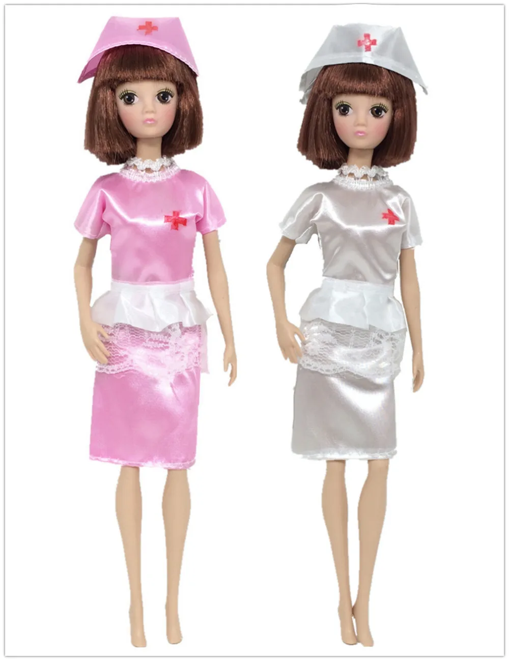 NK 2 Set/Lot Doll Toys Fashion Clothing Uniform + Hat White Angel Female Nurse Dress Up Toys For Barbie Doll Cosplay
NK 2 Set/Lot Doll Toys Fashion Clothing Uniform + Hat White Angel Female Nurse Dress Up Toys For Barbie Doll Cosplay