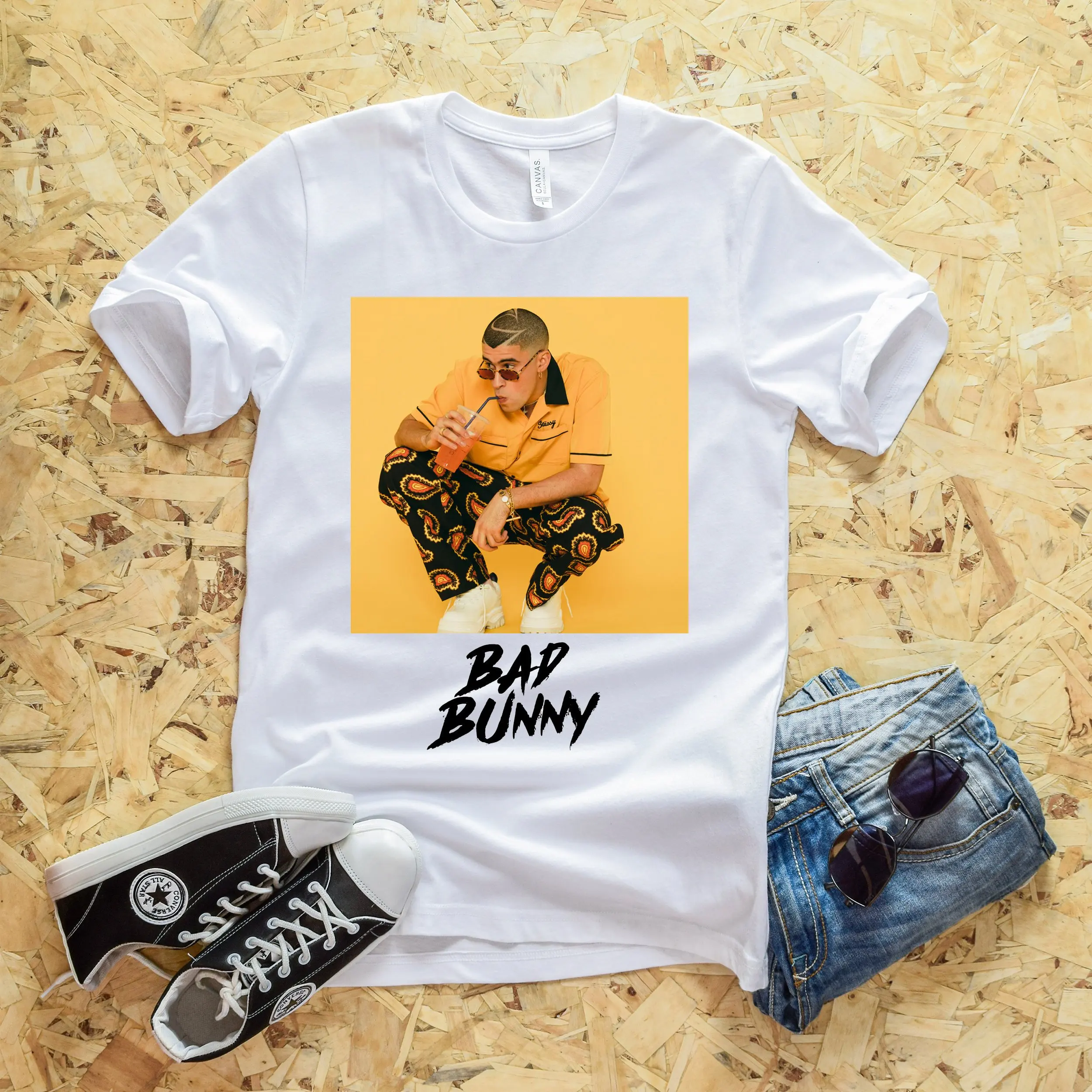2019 Женские топы и футболки Bad Bunny унисекс белая футболка женские летние хлопковые