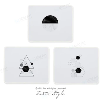 Nordic Style Modern Abstract Black and White Geometric Marble Custom Prints Creative PC Gifts Gaming Computer Mouse Pad Mats Set
Nordic Style Modern Abstract Black and White Geometric Marble Custom Prints Creative PC Gifts Gaming Computer Mouse Pad Mats Set
