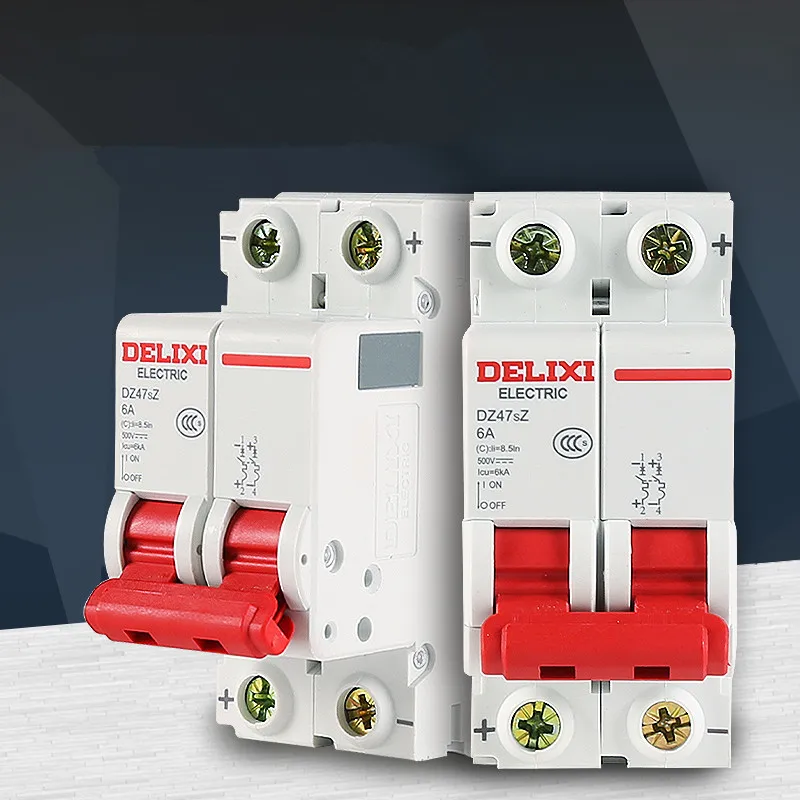 DELIXI DZ47sZ Small DC Circuit Breaker DC 500V 2P Air Switch Photovoltaic Solar Battery MCB
DELIXI DZ47sZ Small DC Circuit Breaker DC 500V 2P Air Switch Photovoltaic Solar Battery MCB