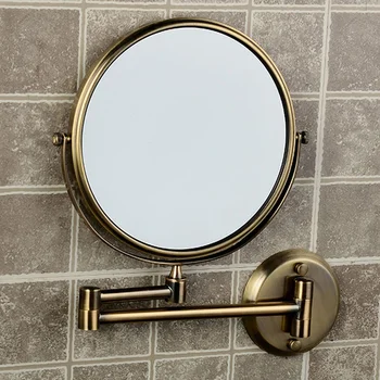 Bath Mirrors 8 Inch Round 2 Face 3 x Magnifying Mirrors of Bathroom Folding Makeup Mirror Brass Bronze Wall Mirror LO74308
Bath Mirrors 8 Inch Round 2 Face 3 x Magnifying Mirrors of Bathroom Folding Makeup Mirror Brass Bronze Wall Mirror LO74308