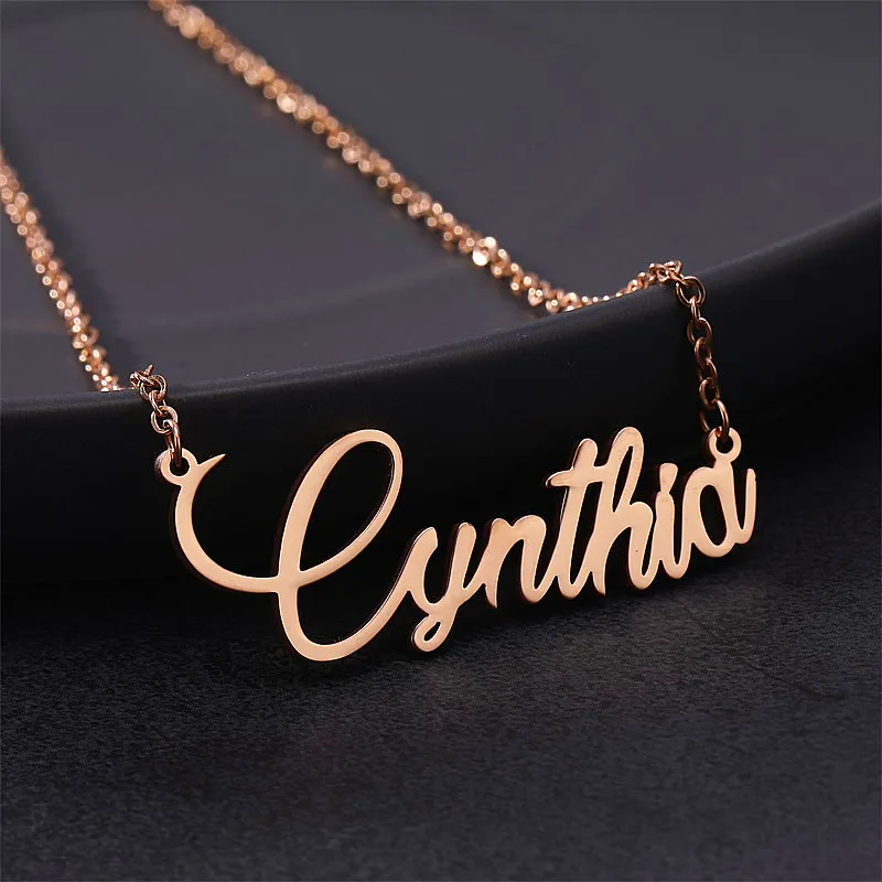 Custom Name Necklace Choker Personalized Rose Gold Silver Charms Pendant Friendship Necklace Stainless Steel Statement Jewelry
Custom Name Necklace Choker Personalized Rose Gold Silver Charms Pendant Friendship Necklace Stainless Steel Statement Jewelry