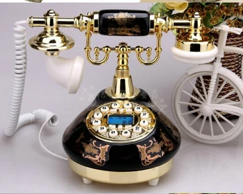 Classic Black Ceramic antique telephones/Continental Antique telephones /Redial/ Hands-free/backlit blue/ Caller ID
Classic Black Ceramic antique telephones/Continental Antique telephones /Redial/ Hands-free/backlit blue/ Caller ID