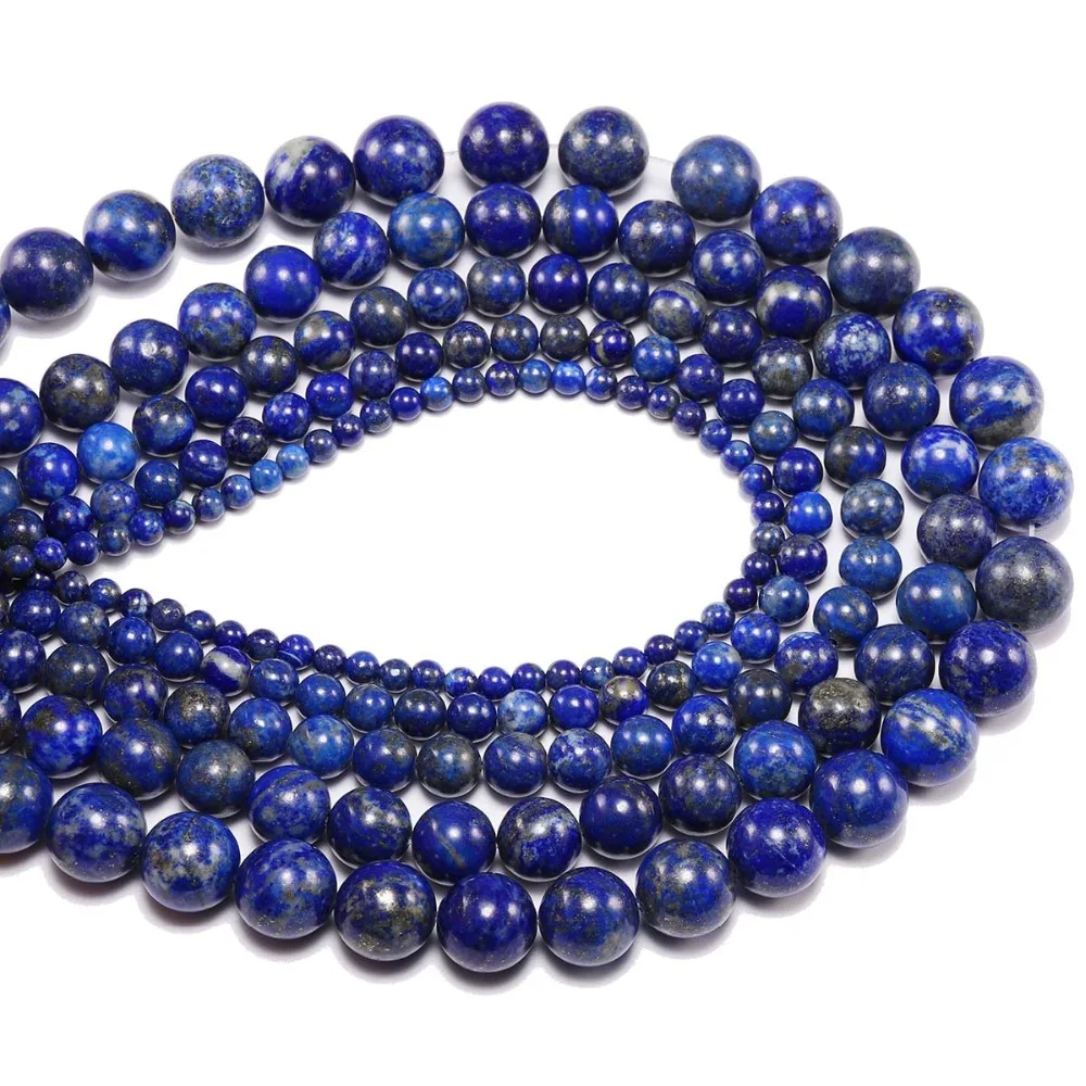 1 strand/lo Natural Stone Lapis Lazuli Bead Round Loose Spacer Beads 4 6 8 10 12mm For DIY Bracelet Necklace Jewelry Making
1 strand/lo Natural Stone Lapis Lazuli Bead Round Loose Spacer Beads 4 6 8 10 12mm For DIY Bracelet Necklace Jewelry Making