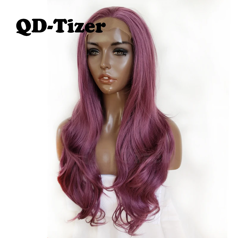QD-Tizer Body Wave Synthetic Lace Front Wig Glueless High Temperature Fiber Hair Wigs Purple Cosplay Wigs for Women
QD-Tizer Body Wave Synthetic Lace Front Wig Glueless High Temperature Fiber Hair Wigs Purple Cosplay Wigs for Women