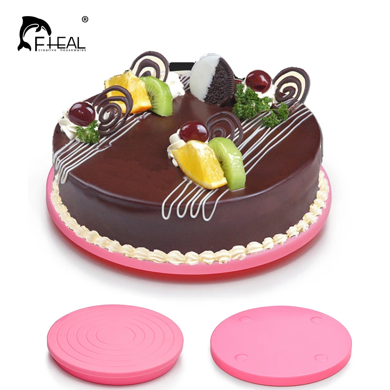 FHEAL Plastic Cake Turntables Rotating Anti-skid Fondant Cake Mousse DIY Decorating Round Tray Bakeware Kitchen Supplies
FHEAL Plastic Cake Turntables Rotating Anti-skid Fondant Cake Mousse DIY Decorating Round Tray Bakeware Kitchen Supplies