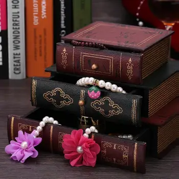 Antique Book Set Design Wooden Jewelry Box Classic 3 Drawers Crafts Dressing Table Storage box Wedding Decoration Holder Gift
Antique Book Set Design Wooden Jewelry Box Classic 3 Drawers Crafts Dressing Table Storage box Wedding Decoration Holder Gift