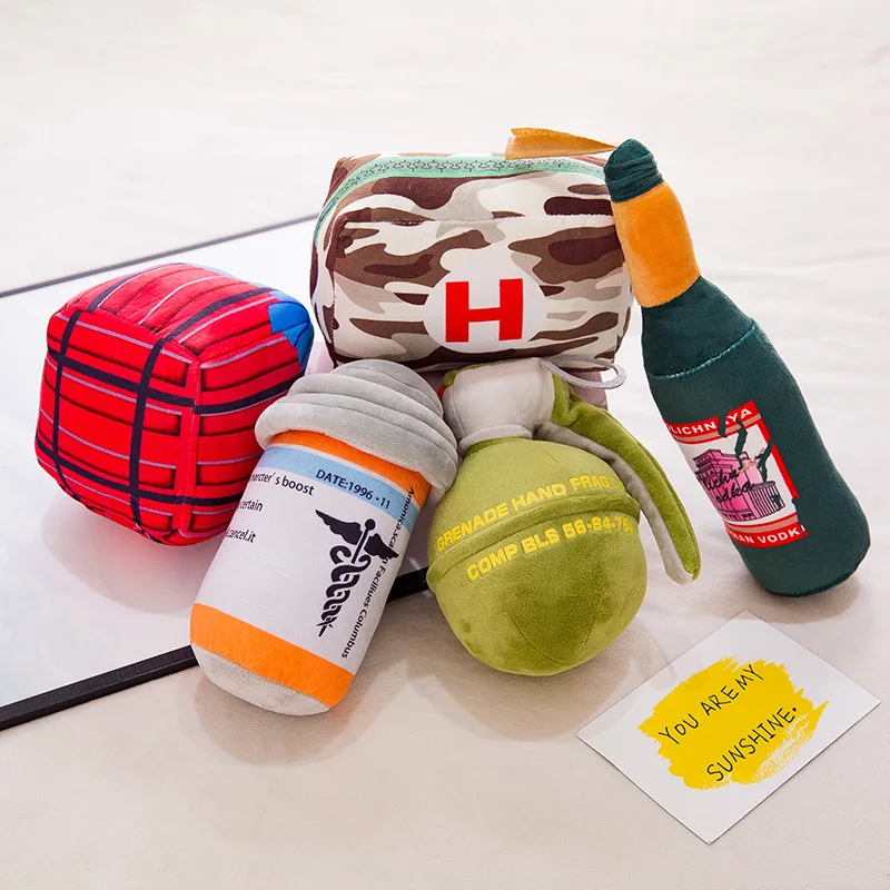 Battle royal Game Props Stuffed Plush Toys Creative Simulation Airdrop Box & Hand Grenades Stuff Plush Doll Toys Room Decoration
Battle royal Game Props Stuffed Plush Toys Creative Simulation Airdrop Box & Hand Grenades Stuff Plush Doll Toys Room Decoration