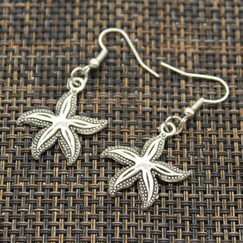 Antique Silver Color starfish conch shell starfish Charm Drop Earring, Dangle Earrings For Womens
Antique Silver Color starfish conch shell starfish Charm Drop Earring, Dangle Earrings For Womens