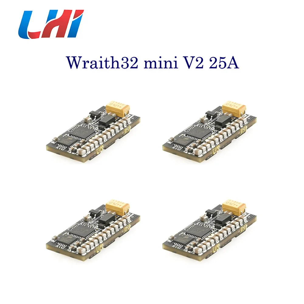 LHI NEW Wraith32-Mini-V2 25A for RC drone 32bit BLHeli_32 ESC OPTO (2-4s) DSHOT1200 for QAV250 XR220 X210 FPV Quadcopter
LHI NEW Wraith32-Mini-V2 25A for RC drone 32bit BLHeli_32 ESC OPTO (2-4s) DSHOT1200 for QAV250 XR220 X210 FPV Quadcopter