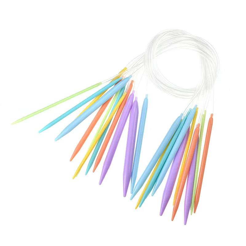 New 12 Sizes 80cm Knitting Needles 3.5mm-12mm Circular Knitting Needles For Women Yarn Weave Craft Tools (3)