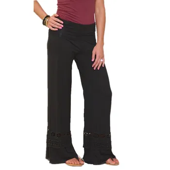 Women Wide Leg Pants Hollow Out Boho High Waist Palazzo Pants Casual Long Trousers Loose Culottes
Women Wide Leg Pants Hollow Out Boho High Waist Palazzo Pants Casual Long Trousers Loose Culottes