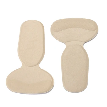 Durable T-Shape Thread Thicker Rear Foot Wear Sticker High Heels Soft Anti-slip Inserts Shoe Accessories