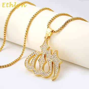 Ethlyn Gold Color big Allah Pendant Necklaces Unisex Ahmed Arab Islam Mohammad Muslim Middle Eastern Allah pendant P044
Ethlyn Gold Color big Allah Pendant Necklaces Unisex Ahmed Arab Islam Mohammad Muslim Middle Eastern Allah pendant P044