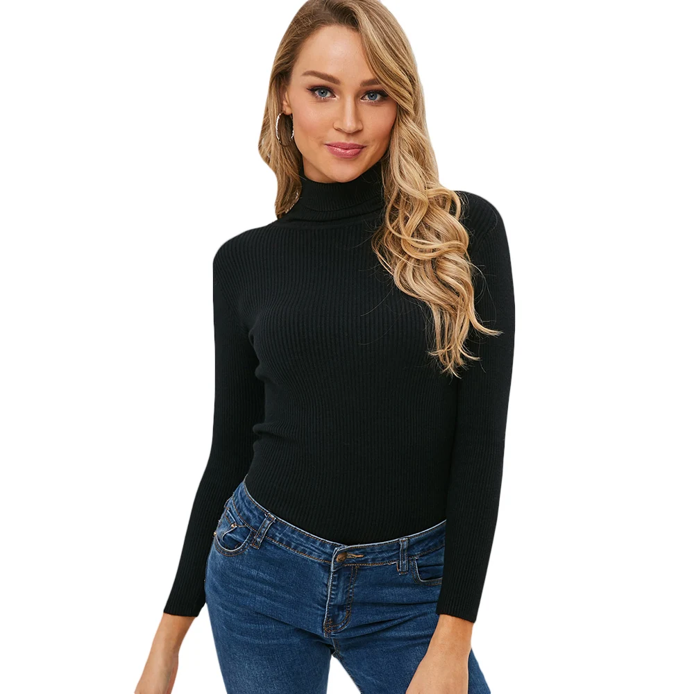ZAFUL Women Fitted Turtleneck Sweater Slim Solid Casual Sweater In Classic Style For Autumn Winter Micro-Elastic Top
ZAFUL Women Fitted Turtleneck Sweater Slim Solid Casual Sweater In Classic Style For Autumn Winter Micro-Elastic Top