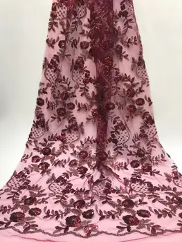 African Lace Fabric 2019 High Quality Lace Fabric French Wine Sequins Net Cord Tulle Fabrics Nigerian Laces For Wedding Dress
African Lace Fabric 2019 High Quality Lace Fabric French Wine Sequins Net Cord Tulle Fabrics Nigerian Laces For Wedding Dress