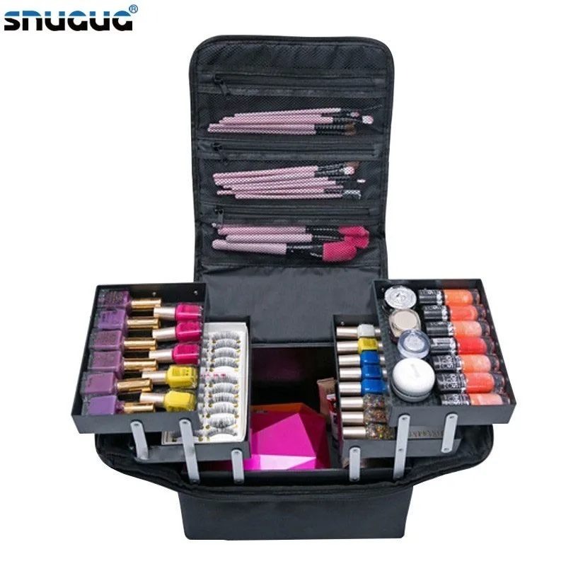 Women Fashion Makeup Organizer Box Large Capacity Travel Professional Portable Cosmetic Bag Ladies Suitcase Layers Storage Case
Women Fashion Makeup Organizer Box Large Capacity Travel Professional Portable Cosmetic Bag Ladies Suitcase Layers Storage Case