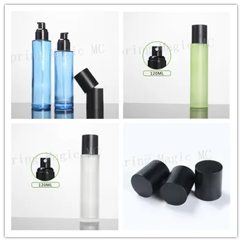 120ml Blue/Green/Frosted Glass Lotion Pump Bottle Liquid Spray bottle with Big Black Lid,Perfume Spray Bottle,Cosmetic Container
120ml Blue/Green/Frosted Glass Lotion Pump Bottle Liquid Spray bottle with Big Black Lid,Perfume Spray Bottle,Cosmetic Container