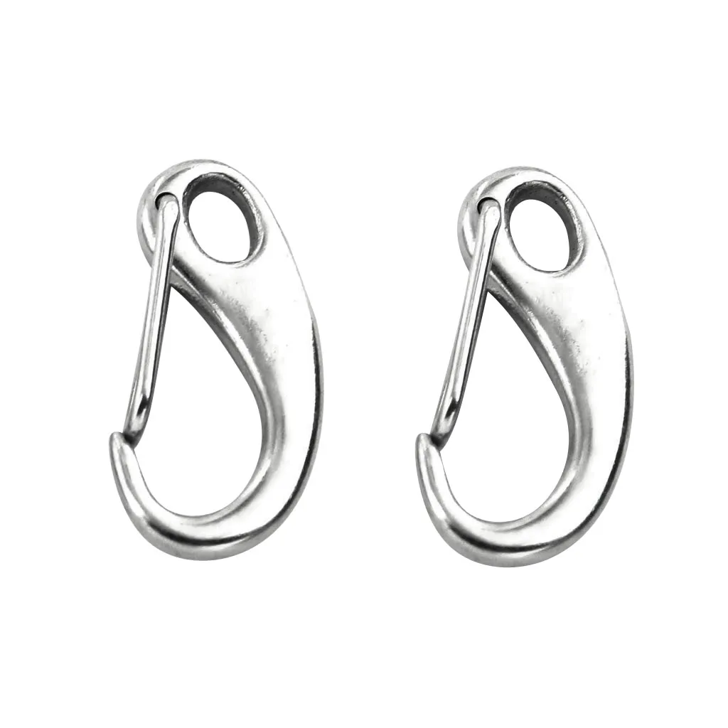 2x Stainless Steel Spring Snap Link Hook Carabiner Keyring Snap Clip Egg Shape Carabiner for Hiking Camping Outdoor Accessories
2x Stainless Steel Spring Snap Link Hook Carabiner Keyring Snap Clip Egg Shape Carabiner for Hiking Camping Outdoor Accessories