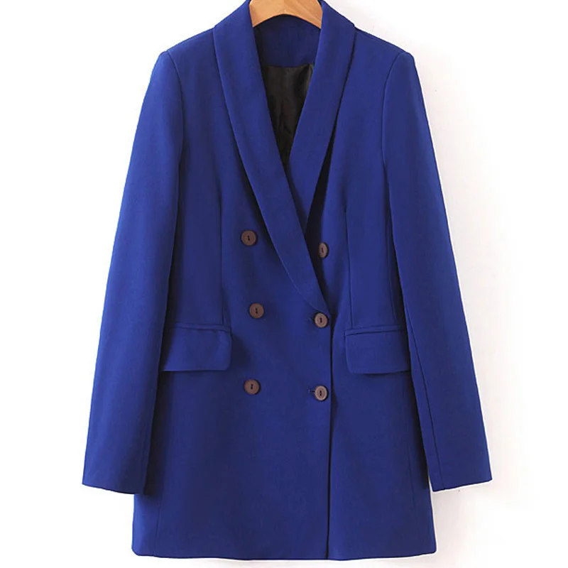 Fandy Lokar Leisure Blazers Women Fashion Double Breasted Blazers Women Elegant Long Sleeve Blazers Female Ladies GH
Fandy Lokar Leisure Blazers Women Fashion Double Breasted Blazers Women Elegant Long Sleeve Blazers Female Ladies GH