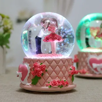 DIY Colorful Light Rotating Large Crystal Ball Music Box Home Wedding Decoration Student Lover Rose Gifts Hand Cranked Music Box
DIY Colorful Light Rotating Large Crystal Ball Music Box Home Wedding Decoration Student Lover Rose Gifts Hand Cranked Music Box