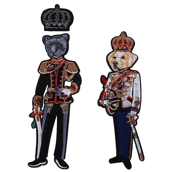 10pieces Beading Crystal Crown Royal Soldier Embroidery Fabric Patches Iron on Applique Badges Stick DIY Garment Decorated TH692
10pieces Beading Crystal Crown Royal Soldier Embroidery Fabric Patches Iron on Applique Badges Stick DIY Garment Decorated TH692