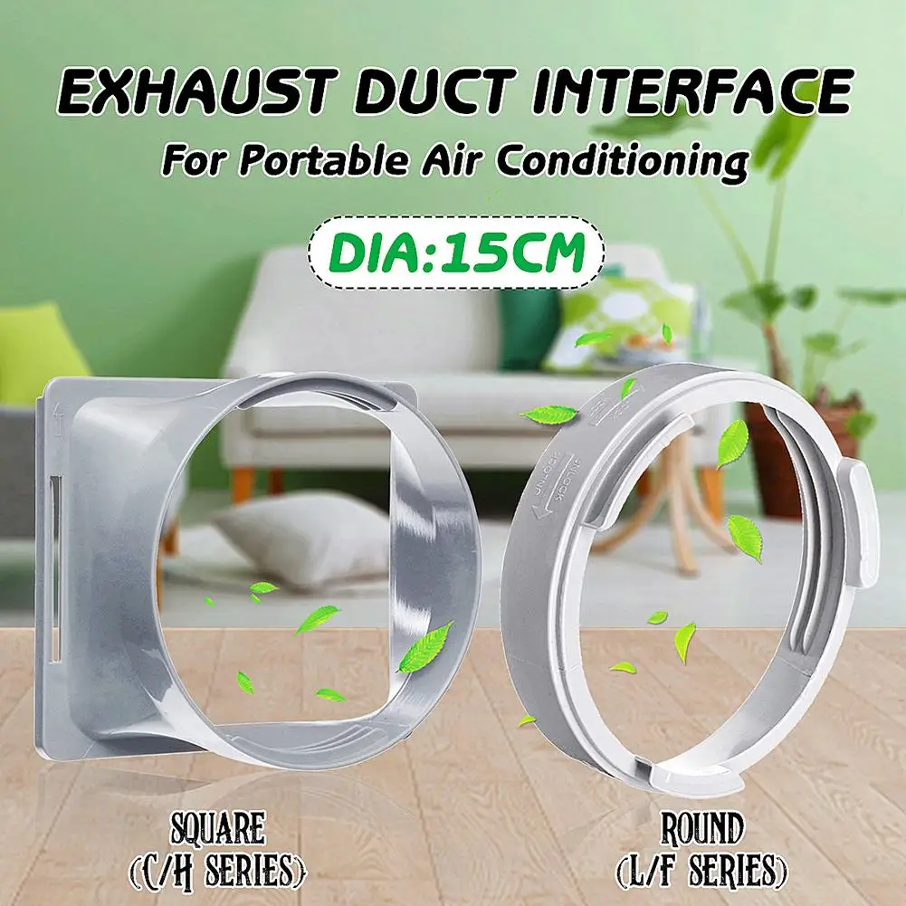 Round/Square Shaped Exhaust Duct Interface Connector for 15cm Portable Air Conditioner PC
Round/Square Shaped Exhaust Duct Interface Connector for 15cm Portable Air Conditioner PC