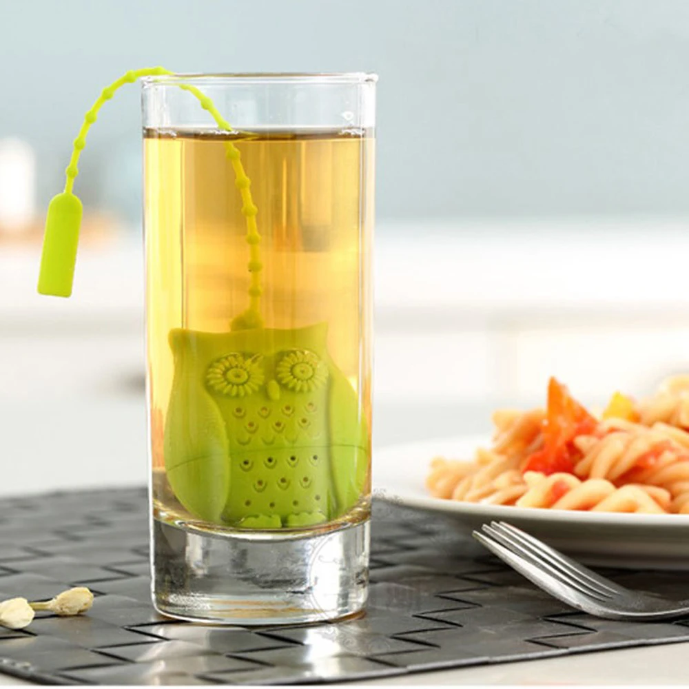 Cute Owl Tea Strainer Tea Bags Food Grade Silicone loose-leaf Tea Infuser Filter Diffuser Fun Cartoon Tea Accessories
Cute Owl Tea Strainer Tea Bags Food Grade Silicone loose-leaf Tea Infuser Filter Diffuser Fun Cartoon Tea Accessories