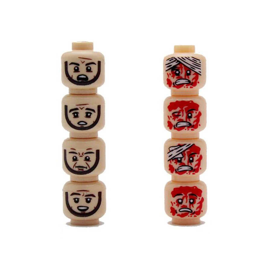 2 Styles Injured Figure Face Head Police Set MOC Accessories Building Blocks Model Bricks Toys for Children X327
2 Styles Injured Figure Face Head Police Set MOC Accessories Building Blocks Model Bricks Toys for Children X327