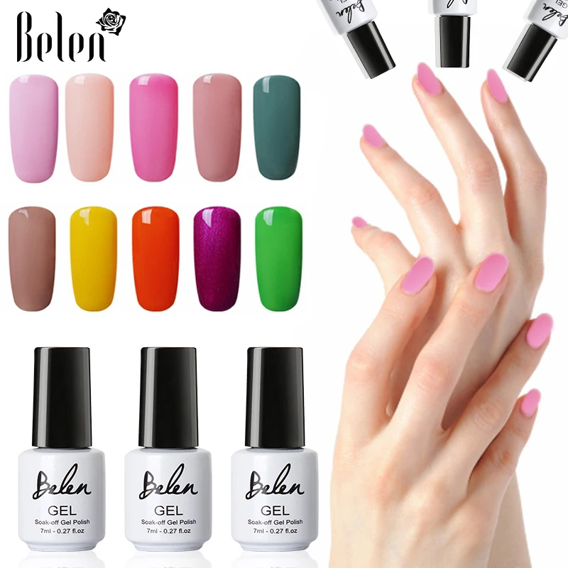 Belen 7ml UV Gel Nail Polish 79 Colors Soak Off Long Lasting Lucky Varnish Primer Base Top Lacquer Hybrid Semi-permanent
Belen 7ml UV Gel Nail Polish 79 Colors Soak Off Long Lasting Lucky Varnish Primer Base Top Lacquer Hybrid Semi-permanent