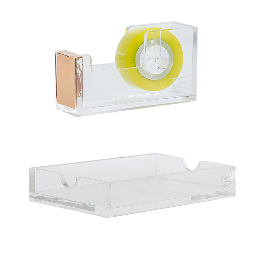 Gold Acrylic Acrylic Tape Dispenser 1) Acrylic Memo Pad Note Holder desktop stationery series
Gold Acrylic Acrylic Tape Dispenser 1) Acrylic Memo Pad Note Holder desktop stationery series