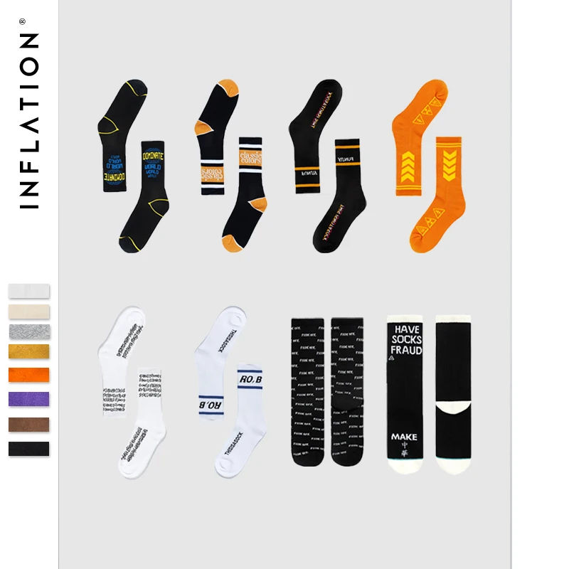 INFLATION Package Sale 2018 men women diagonal socks letter long socks hip hop streetwear casual cotton ins fashion dress socks
INFLATION Package Sale 2018 men women diagonal socks letter long socks hip hop streetwear casual cotton ins fashion dress socks