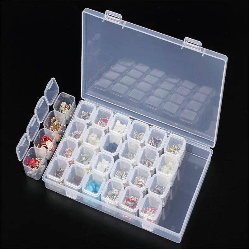 28 Slots Adjustable Plastic Storage Box Storage Box box for jewelry Diamond Embroidery Craft Bead Pill Storage Tool
28 Slots Adjustable Plastic Storage Box Storage Box box for jewelry Diamond Embroidery Craft Bead Pill Storage Tool